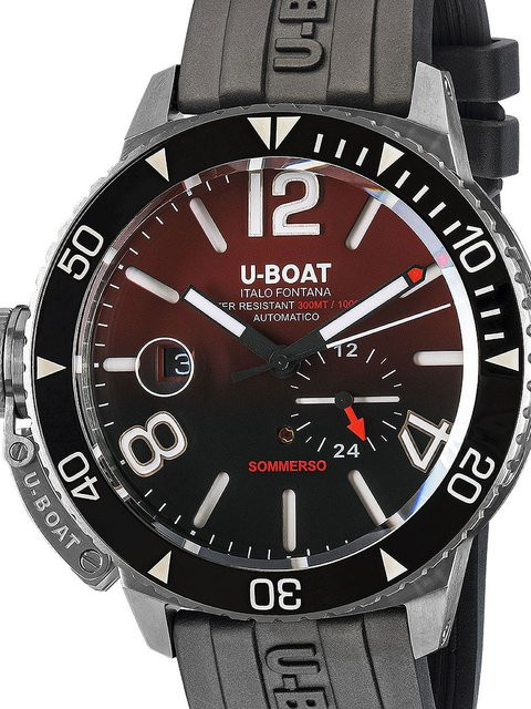 U-Boat Automatik Armbanduhr, Edelstahl, 46 mm, Herren, Schwarz - Bild 1