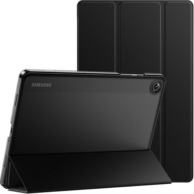 Schutzhülle für Samsung Galaxy Tab S9 S11 S10 Lite FE A11 A9 Plus 10,9 Zoll und 8,7 Zoll mit Ständer und harter Rückschale in Schwarz und Transparent - Bild 1