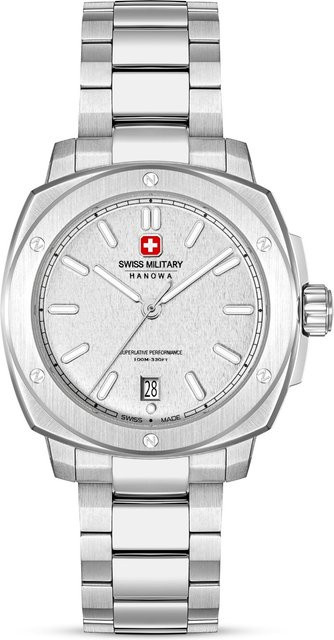 Swiss Military Hanowa Armbanduhr, Quarz, Edelstahl, Silber, 40 mm, Herren - Bild 1