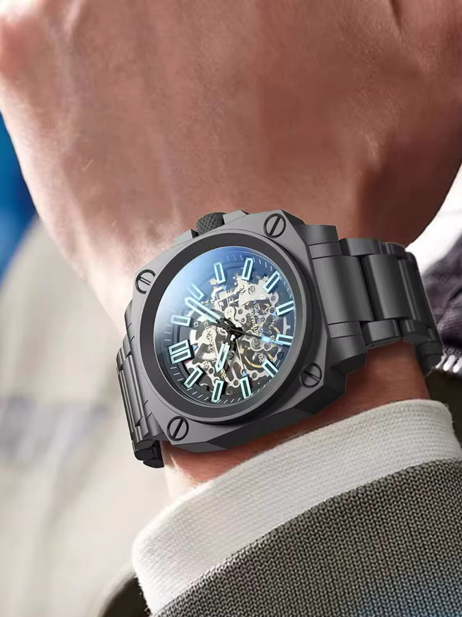 FeelNever Armbanduhr Automatik, Edelstahl, Herren - Bild 5