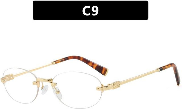 FashionFlair Sonnenbrille, oval, randlos, Metall, Damen, black, gold - Bild 1