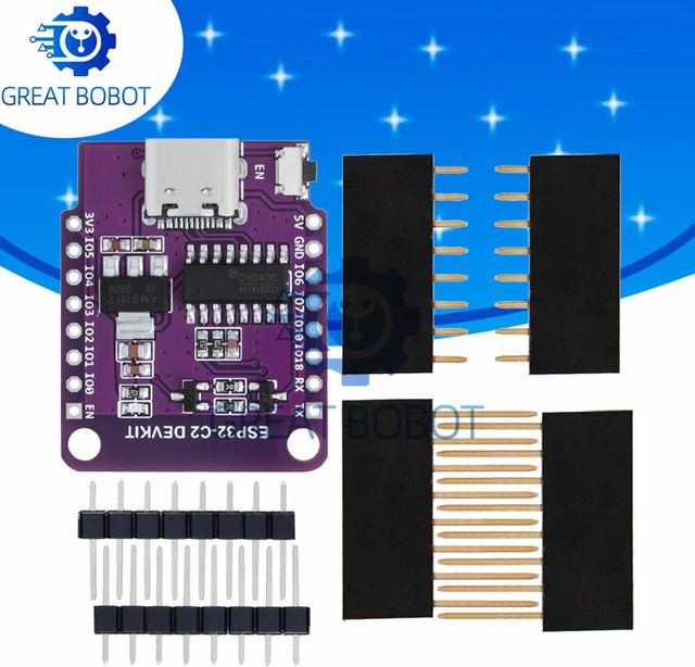 Wemos D1 Mini Entwicklungsboard mit ESP8266, ESP32 und ESP32-C2, integriertes WiFi und Bluetooth, CH340G, Farbe: Lila - Bild 1