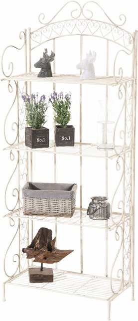 TPFGarden Standregal Anton Pflanzregal aus Metall in Antik-Creme, B/T/H: 61 x 33 x 153 cm - Bild 1