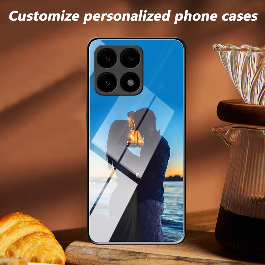Personalisierte Fotospiegel Handyhülle für Honor X9 X8 X7 X6 X5 4G 5G in Schwarz und Multicolour - Bild 2