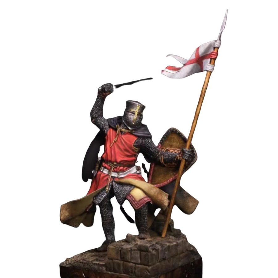 GK Crusader Knight, Resin-Soldatenmodell, unmontiertes und unbemaltes DIY-Set - Bild 2