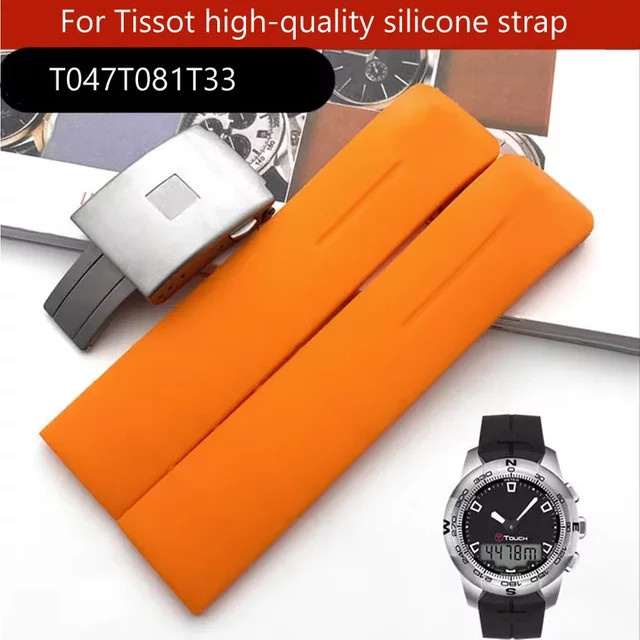 Tissot Uhrenarmband Silikonkautschuk, 20 mm, 21 mm, Unisex - Bild 1
