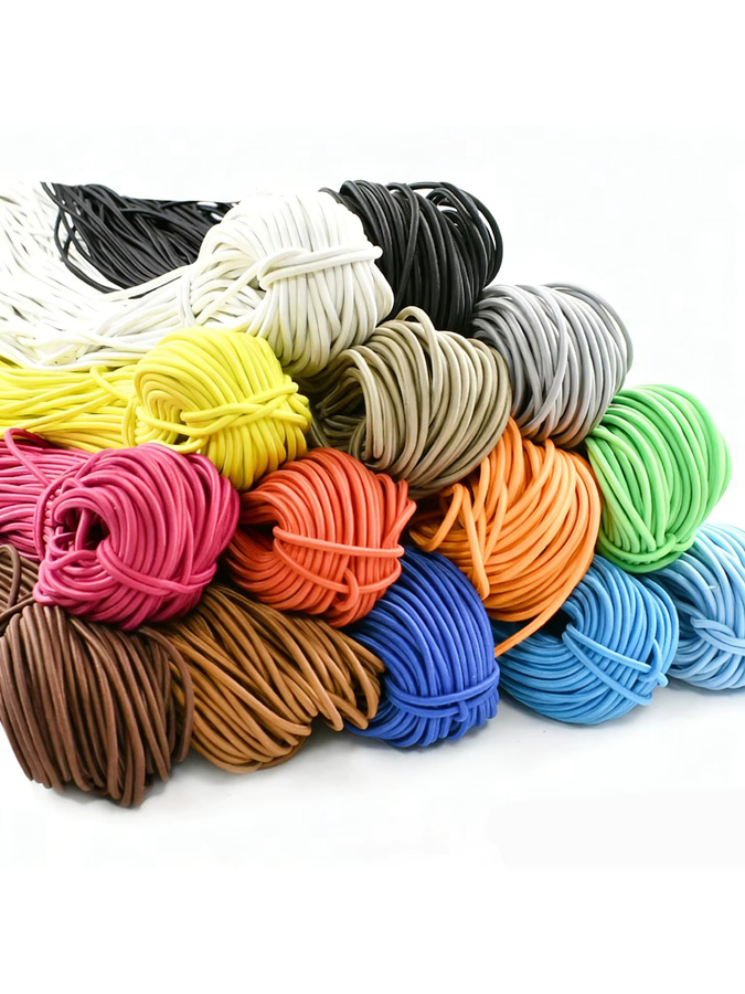 Meetee Elastisches Bungee-Seil, 3 mm Durchmesser, Kunststoffbeschichtet, Mehrfarbig - Bild 5