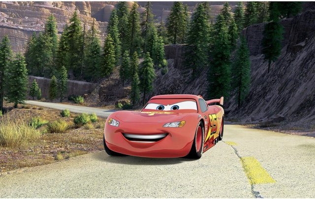Komar Vlies Fototapete Disney und Pixar Cars Every Road Has A Story Mehrfarbig - Bild 1