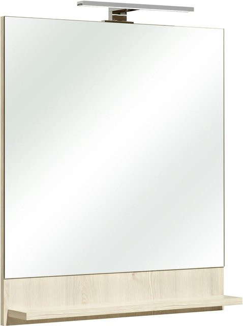 Pelipal Jan 350 Spiegel mit Ablage in Pinie Weiß, B: 60 cm, H: 68 cm, T: 10 cm - Bild 1