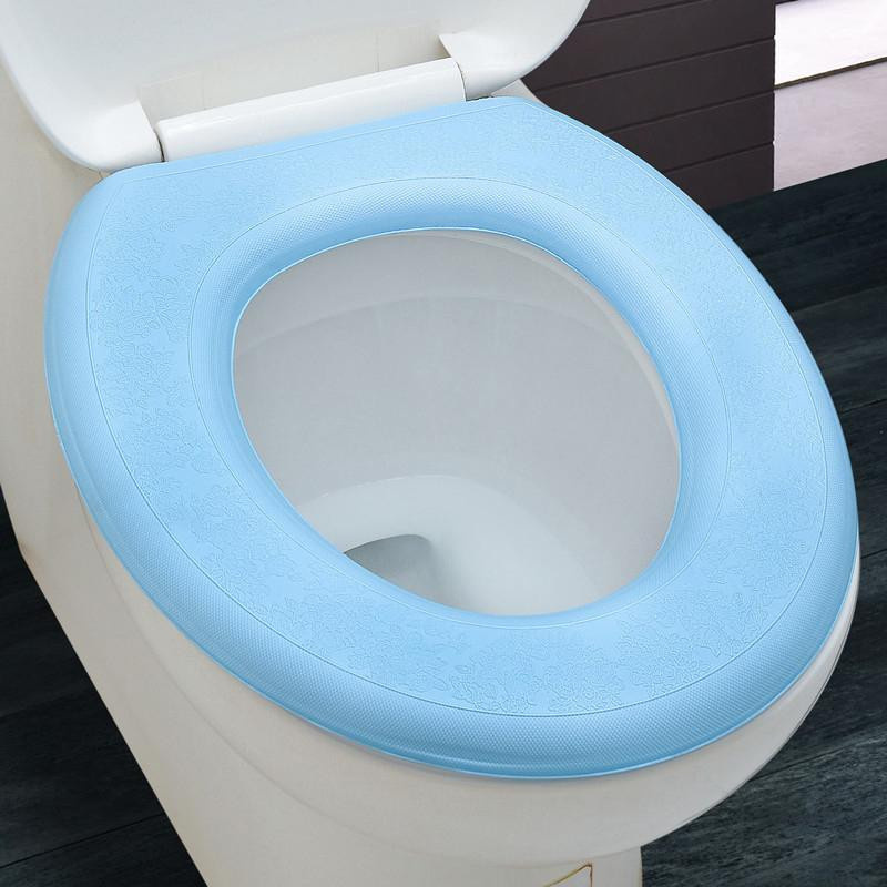 Wasserdichte und waschbare Toilettensitzauflage in O-Form von Yiran Furniture aus EVA, grün - Bild 3