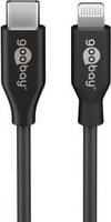goobay USB-C auf Lightning Adapterkabel, Schwarz - Bild 1