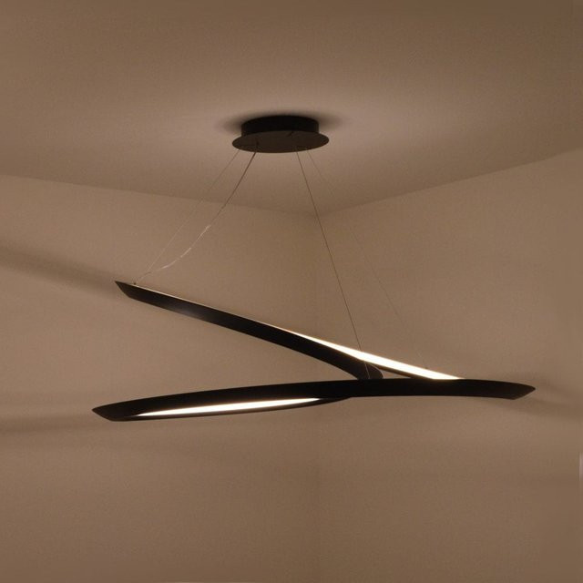 Nemo Lighting Kepler LED-Pendelleuchte in Schwarz mit Uplight und warmweißem Licht (3000K) - Bild 1