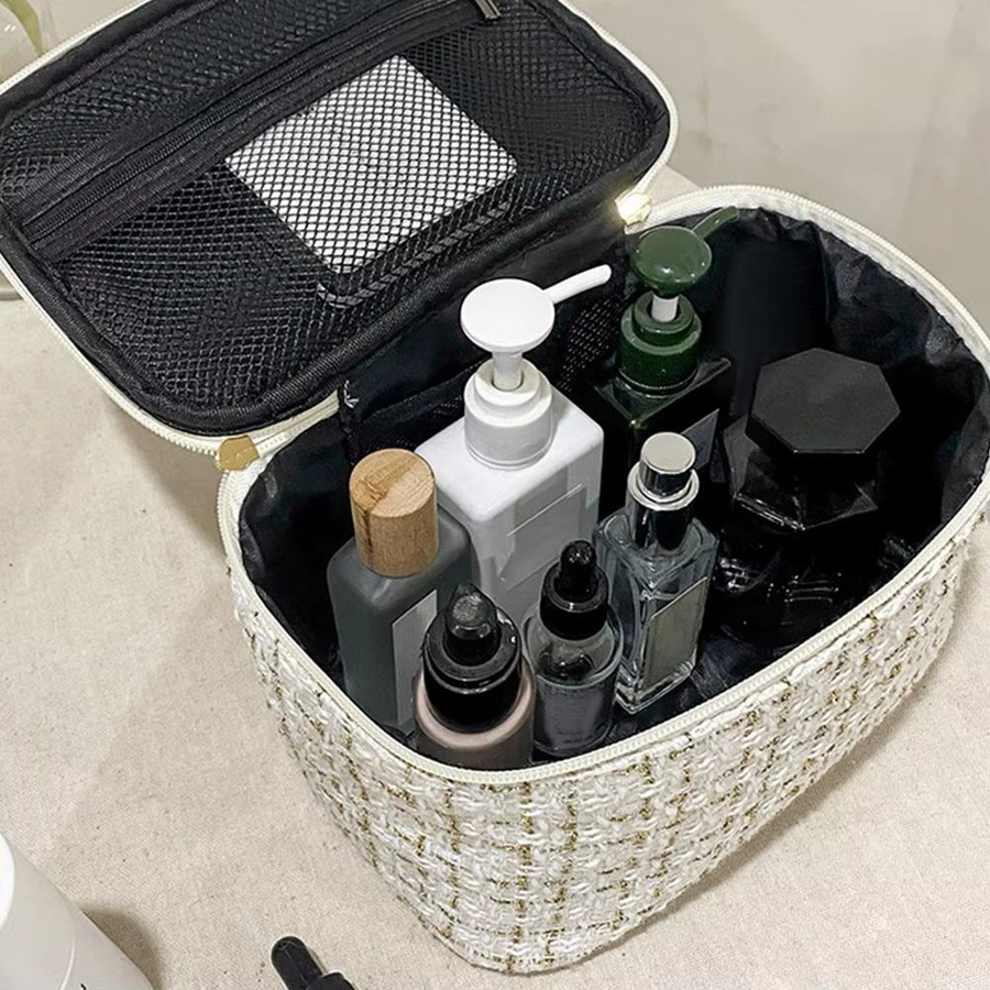 jaysuing Kosmetik Tasche, gewebt, groß, für Make-up Pinsel und Reise - Bild 2