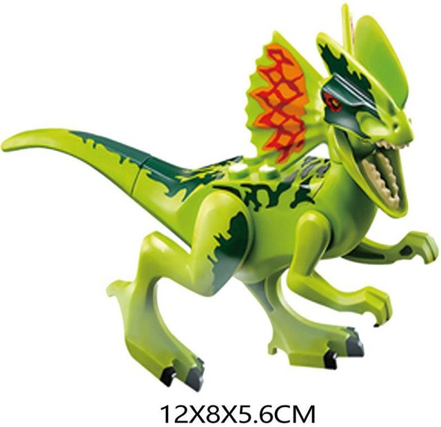 Jurassic Park Dinosaurier Indoraptor Triceratops Indominus Rex T-Rex Modell Bausteine, rosa, ab 6 Jahren - Bild 1