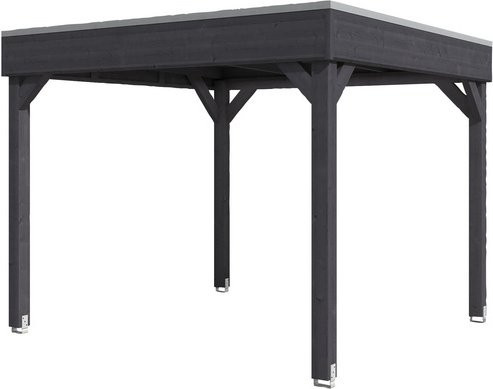 Skan Holz Pavillon Toulouse aus Fichtenholz in Grau, B/T/H: 294 x 294 x 244 cm - Bild 3