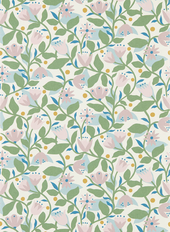 Scion Tapete Dancing Daisies in Lilac mit floralem Botanical Design - Bild 2