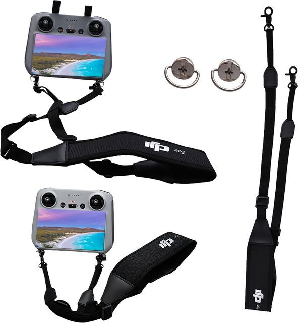 DJI Umhängeband in Schwarz für DJI RC, RC 2 und RC Pro Controller sowie DJI Mini 4/5 Pro, Air 3S, NEO 2 und Mavic 3/4 Pro Zubehör Lanyard - Bild 1