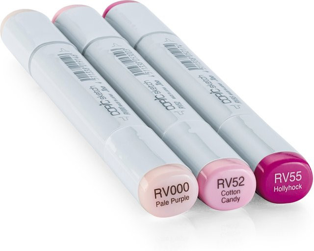 Copic Sketch Set Color Fusion 2 mit 3 Brush-Tinten in Multicolour (Pale Purple, Cotton Candy, Hollyhock) - Bild 1