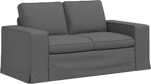 vidaXL Sofa Dunkelgrau mit Stoffbezug und Metallrahmen B/T/H: 162 x 80 x 82 cm - Bild 1