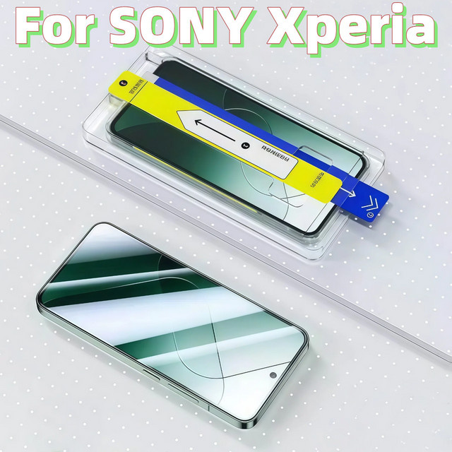 Kratzfester HD-Displayschutz aus gehärtetem Glas für Sony Xperia 1 VI, VII, 5, 10 IV, V, III in Transparent - Bild 1