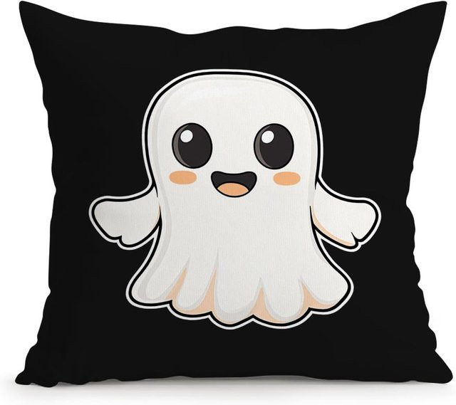 Halloween Cartoon Kissenbezug aus Polyester für Sofa und Dekoration, B/B: 18 x 18 cm - Bild 1