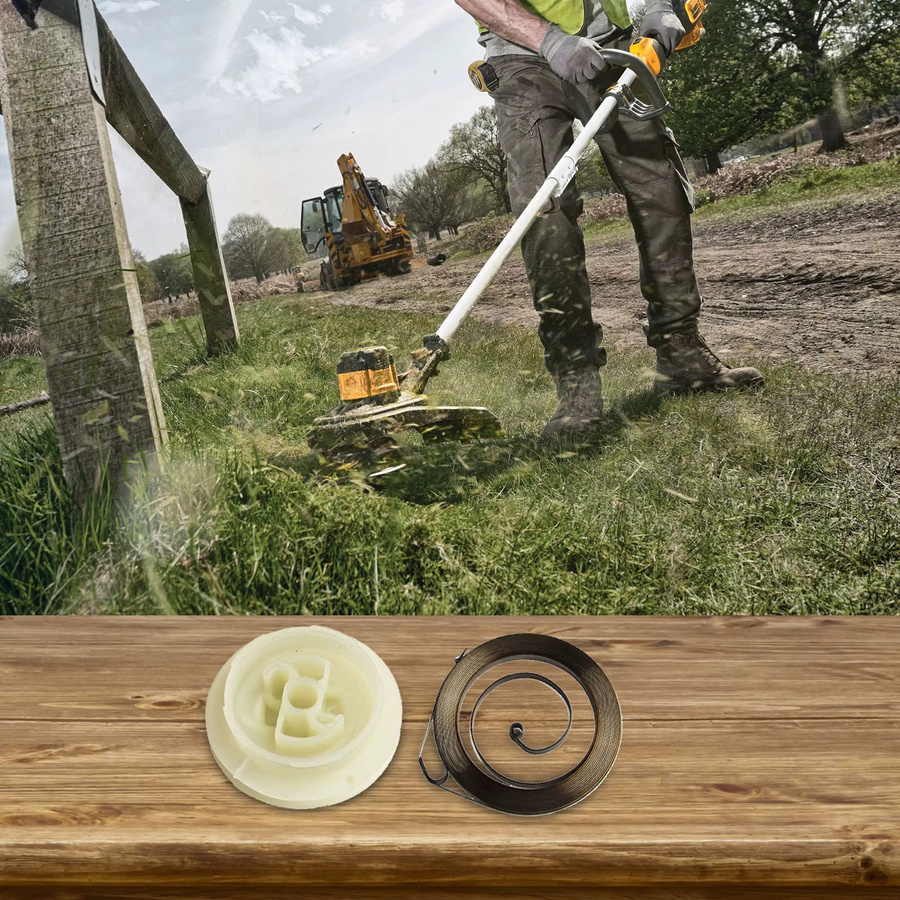 Vibratite Rückstoßstarter Kit mit Riemenscheibe, Feder, Seil und Sperrklinke in Weiß für FC55, FS55, FS45, FS46 und FS38 - Bild 2