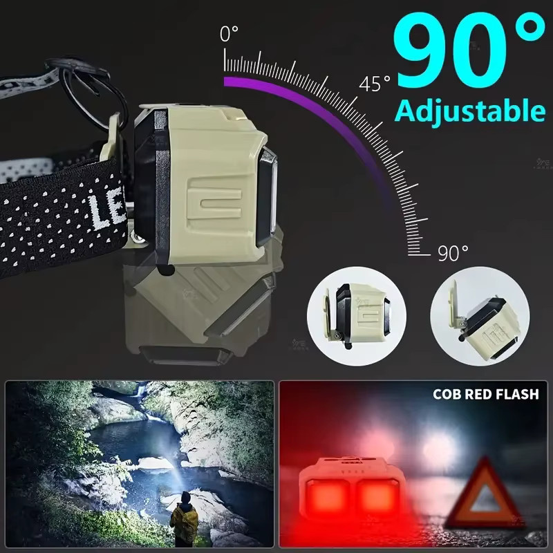 KDULIT COB LED Scheinwerfer Wiederaufladbare Arbeitsleuchte Wasserdicht in Weiß für Outdoor Camping und Angeln - Bild 3