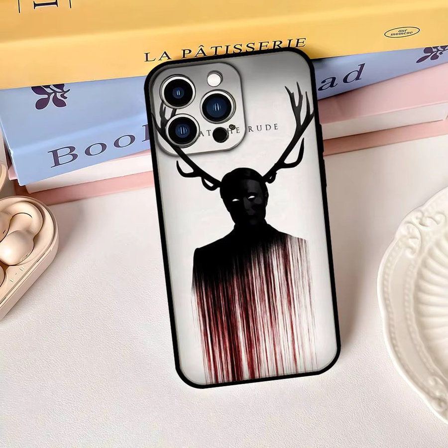 Hannibal Silikon Handyhülle für iPhone 17 16 15 14 13 12 11 Pro Max Mini X Xs XR in Schwarz - Bild 2