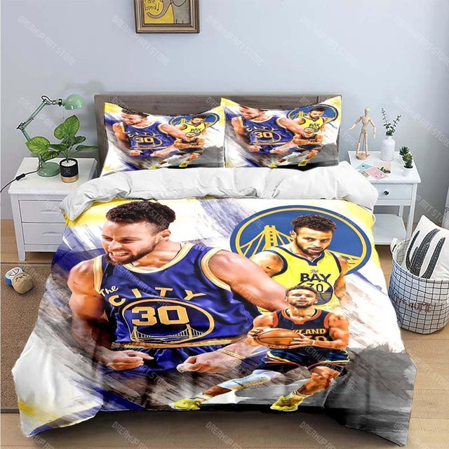 Bettwäscheset Stephen Curry Basketball Design von JMG Household Supplies, Blau, B/H: 200 x 230 cm - Bild 1