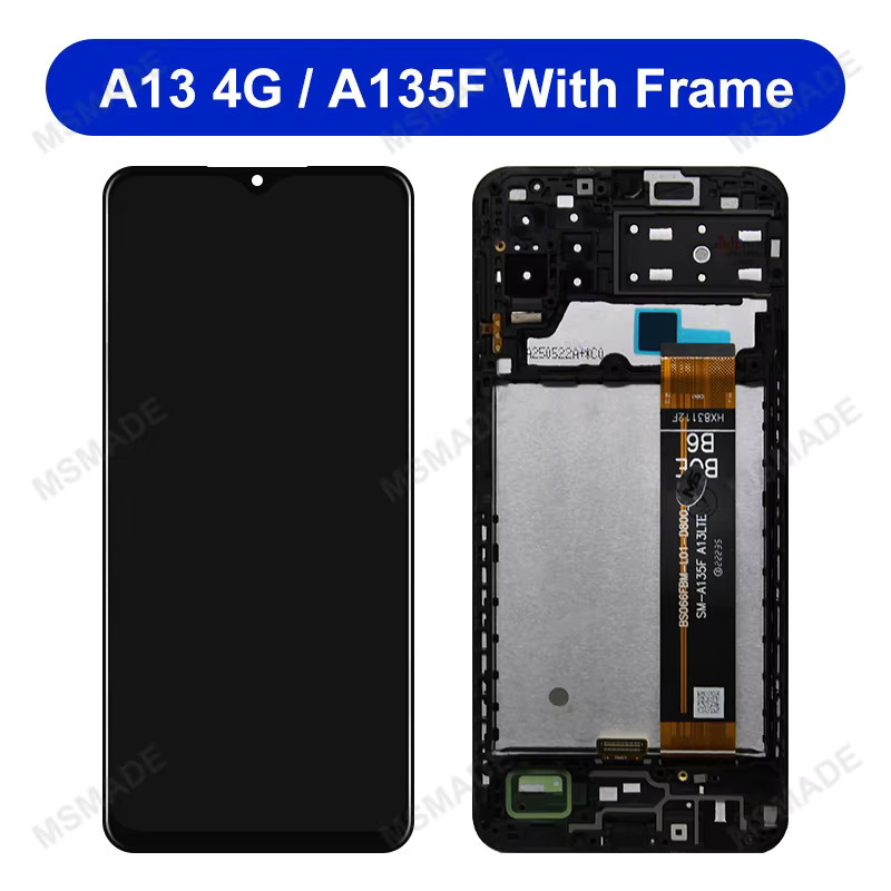 Samsung Galaxy A13 4G Ersatzdisplay mit 6,6 Zoll IPS LCD Touch Digitizer in Schwarz für SM-A135F und SM-A135M - Bild 4
