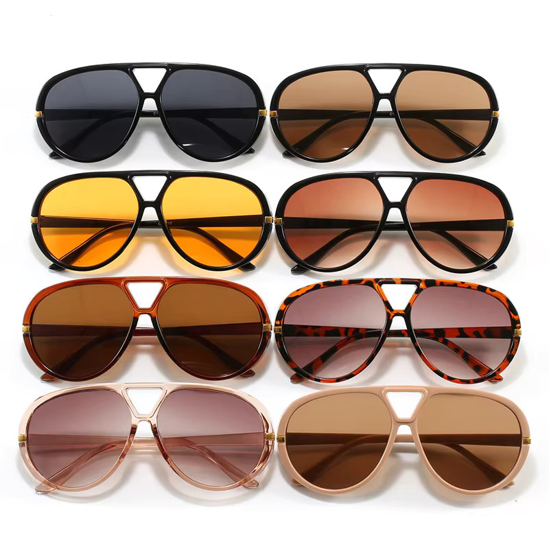 Julyrays Sonnenbrille, Oval, Vollrand, Kunststoff, Multicolor, Damen - Bild 3