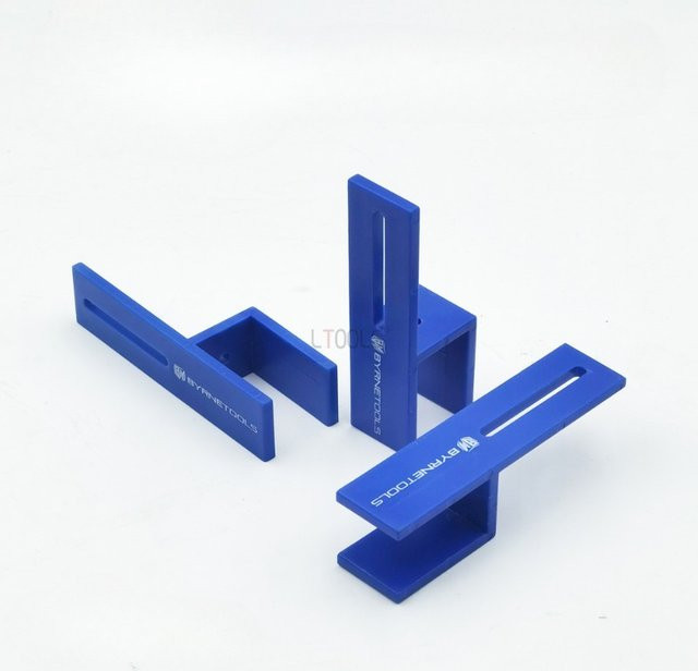 LTOOLS 3er Set Befestigungsclips 18 mm in Blau für Holz und Schränke - Bild 1