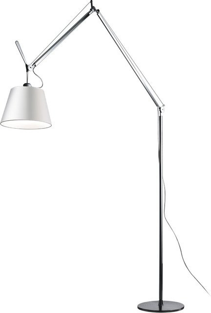 Artemide Tolomeo Mega 32 Terra LED-Stehleuchte in Silber und Weiß aus Aluminium mit dimmbarer Warmweiß-Funktion (3000K) - Bild 1
