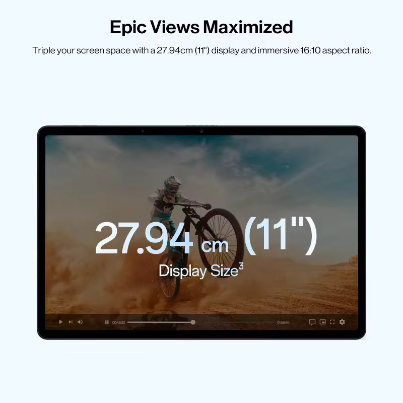 OnePlus Pad Lite Globale Version mit 11 Zoll 90Hz Eye-Care-Display, MediaTek Helio G100 und 9340 mAh Akku in Blau - Bild 4