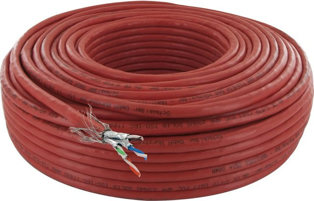 Schwaiger CAT7 S/FTP Netzwerkkabel unkonfektioniert, orange, 50 m - Bild 2