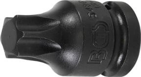 BGS Kraft-Bit-Einsatz 5486-T70 in Schwarz mit 12,5 mm (1/2") Innenvierkant und T-Profil TX T70 - Bild 1