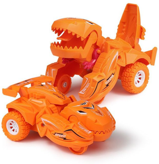 Kidsly Transformierendes Dinosaurierauto, Verformungsauto, Orange, ab 3 Jahre - Bild 1