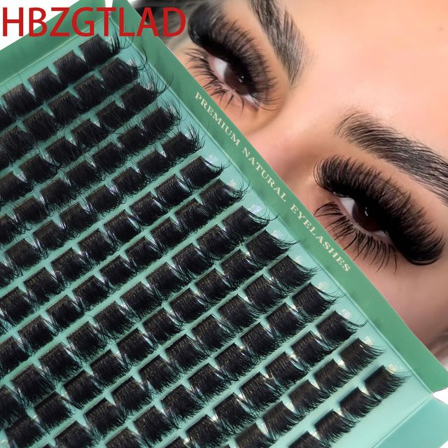 DIY Cluster Wimpern, 8-20mm, D Curl, Black, Unisex - Bild 1