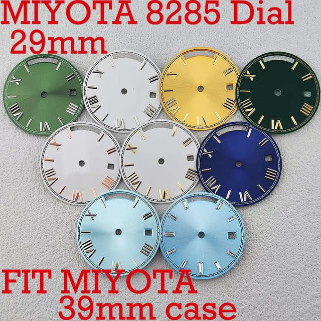 OUMASHI Zifferblatt, 29 mm, Blau, für Miyota 8285 Uhrwerk - Bild 1