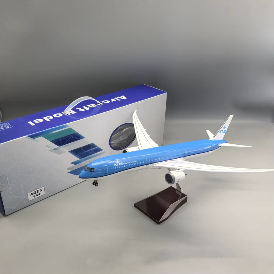 ZOCO KLM Royal Dutch Airlines B747 777 787 MD11, Flugzeugmodelle, Harz, mit Licht & Rädern, ab 14 Jahren - Bild 2