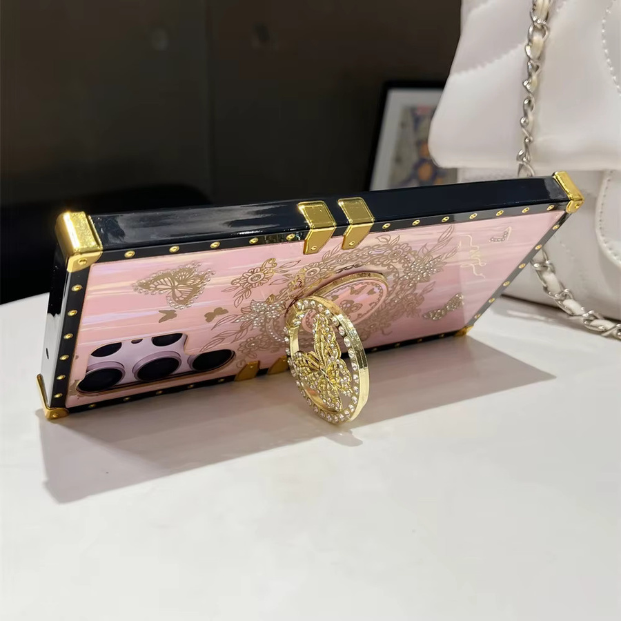 Glitzer Aurora Handyhülle mit Ring für Samsung Galaxy S24 Ultra S23 S22 S21 Plus A73 A54 A53 A52 A34 A33 A32 A22 A14 in Multicolour, Weiss und Pink - Bild 3