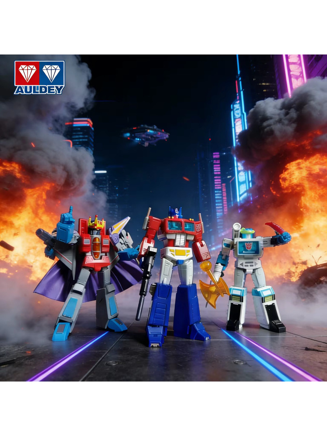 AULEDY Transformers Optimus Prime, Sammlerfigur, 1:43, mit Metallbeschichtung - Bild 4