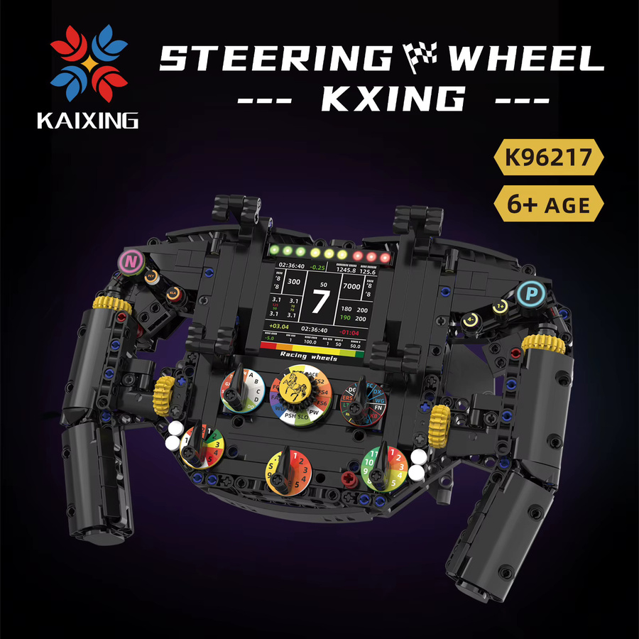 XQ Lenkrad Bausteine Simulation Racing Räder, 833 Teile, ab 6 Jahren - Bild 2