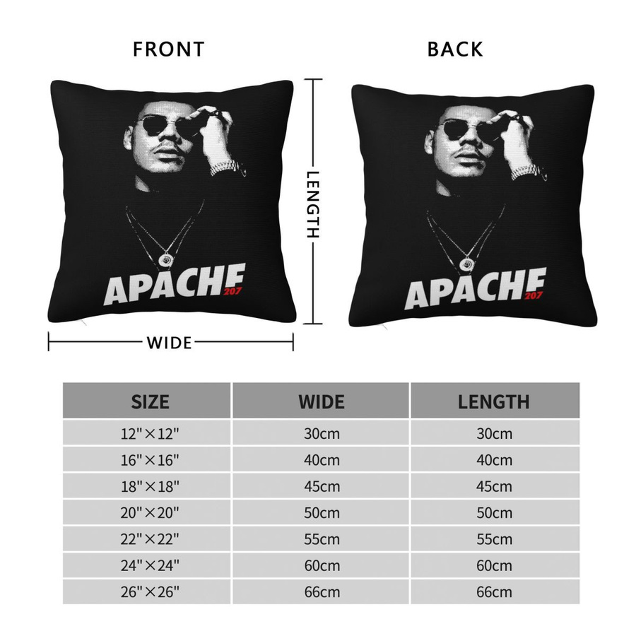 Quadratischer Kissenbezug Apache 207 Volkan Yaman mit Grafikprint aus Polyester, B/B: 30 x 30 cm - Bild 2