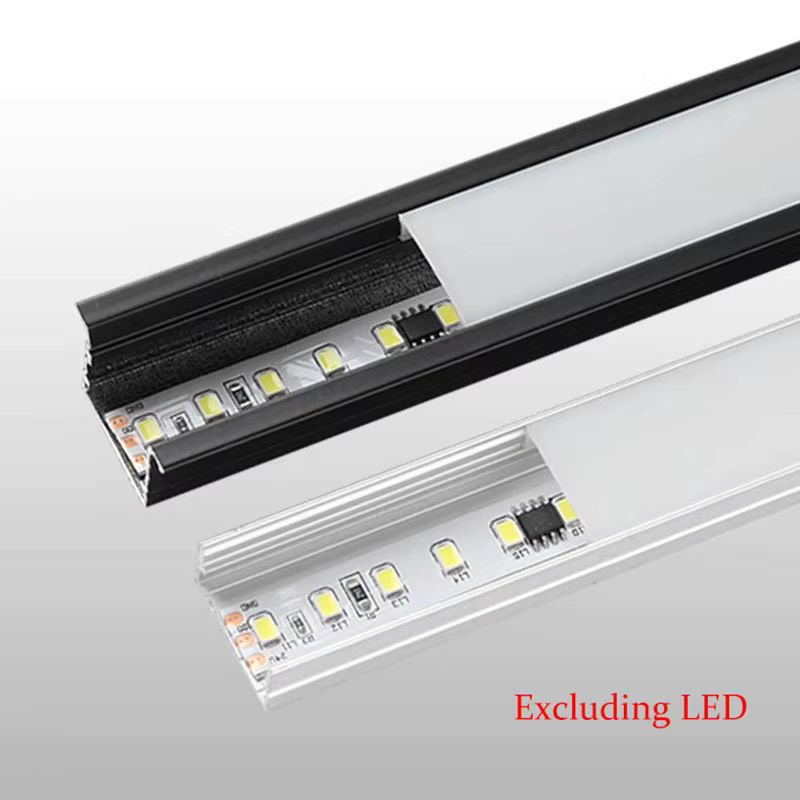 Ksdligh Aluminium LED Profil mit Diffusor in Silber für Schrank und Bücherregal, Breite: 20 mm, 25 mm oder 30 mm - Bild 3