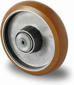 CASCOO Rad Serie AAB5 mit Doppelkugellager, Durchmesser: 100 mm, Farbe: Braun, Material: Kunststoff - Bild 1