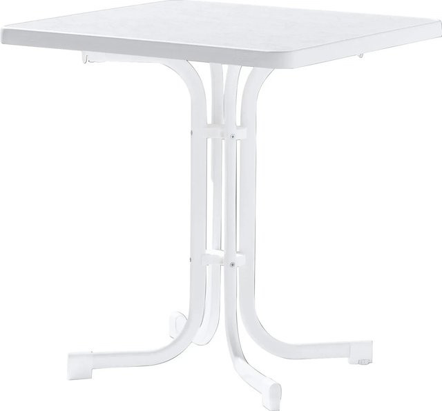 Sieger Boulevard-Klapptisch Mecalit-Pro quadratisch Weiß B/T/H: 70 x 70 x 72 cm - Bild 1