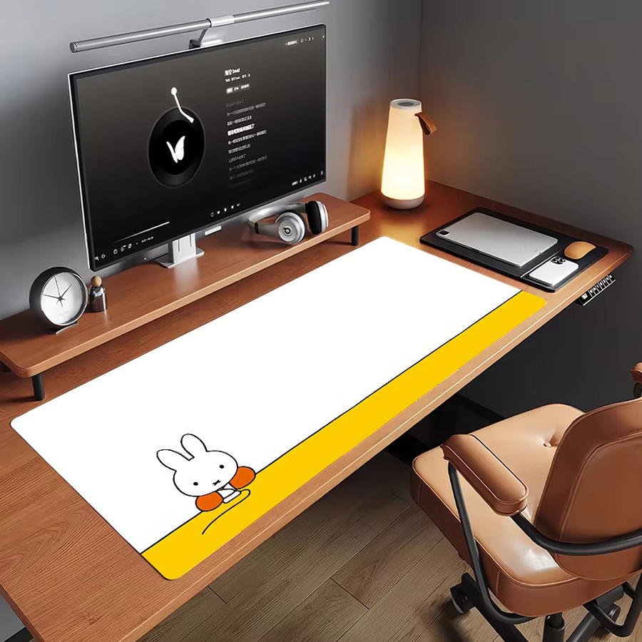 Miffy Mauspad aus Gummi rutschfest für Computer und Laptop als Schreibtischunterlage für Gamer und zur Dekoration - Bild 5