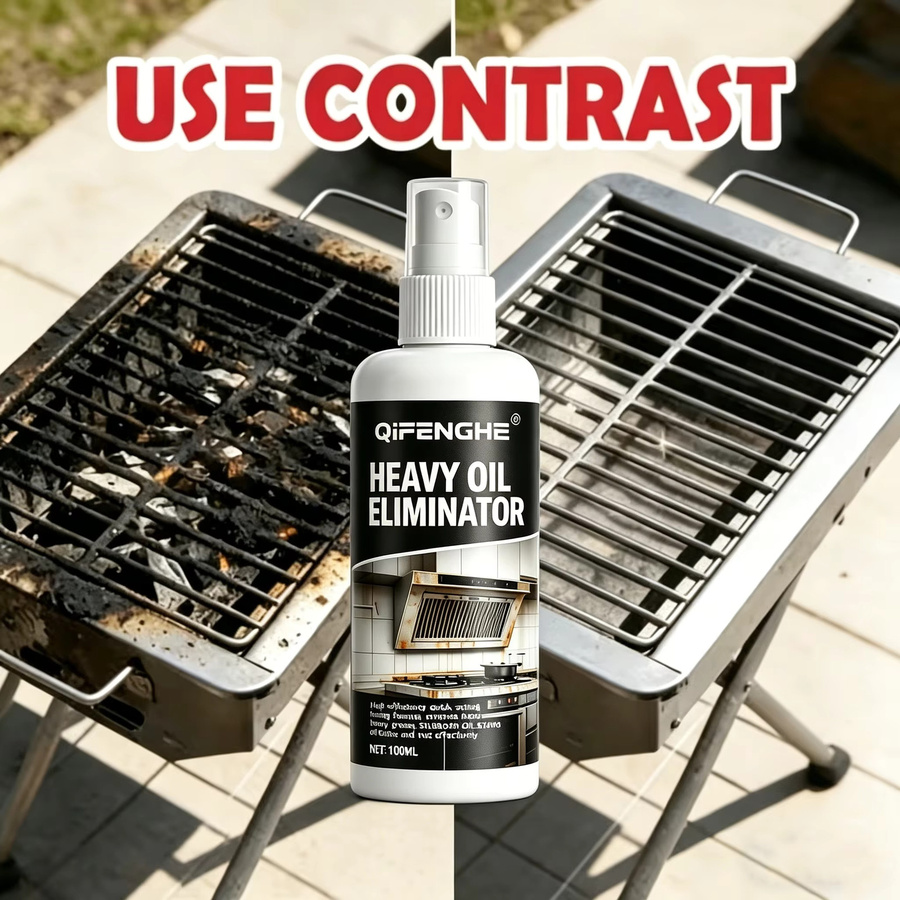 QIFENGHE Grillreiniger-Spray in Weiß zur Entfernung von schwerem Fett für Backöfen, Dunstabzugshauben und Grillroste - Bild 3