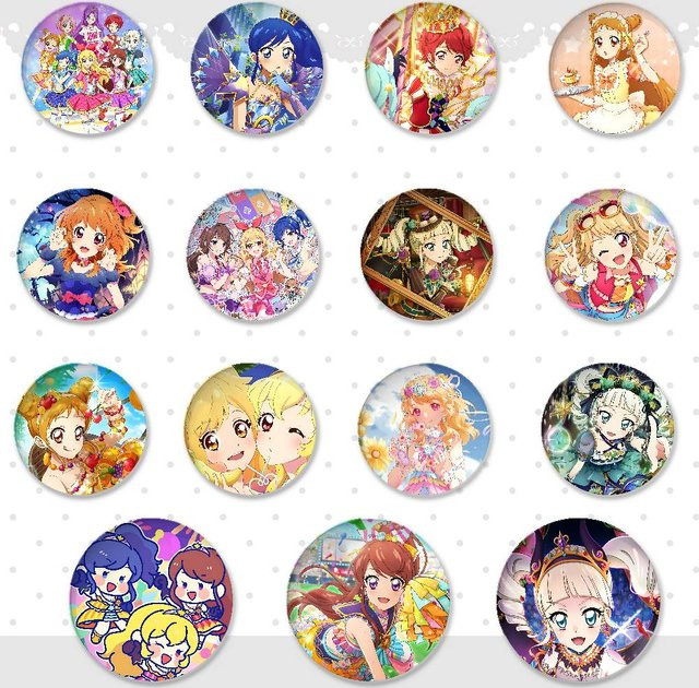 Brosche Cartoon A-Aikatsu Abzeichen, Mädchen - Bild 1